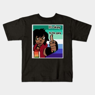 It’s okay to be gay ! Kids T-Shirt